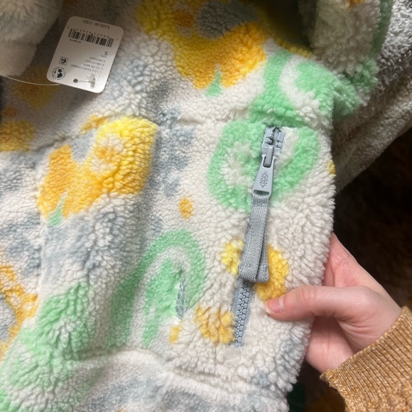 NWT Free People Hit The Slopes Printed Fleece Pullover - Picture 7 of 7